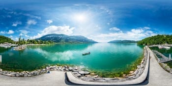 Le lac du Bourget à Chatillon en 360°